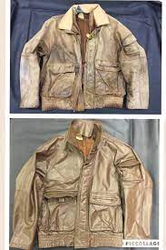This Old Leather Jacket Has Had A Complete Make Over In Our Spa Jacket Spa Is The Worlds Only Dedicated Spa For Jackets Leather Jacket Repair Jacket Outfits