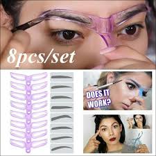 3 macam boneka keseha alatt lectrik, alat jomblo pria. Ready Stock Eyebrow Mold Template 8pcs Alat Lukis Kening Shopee Malaysia