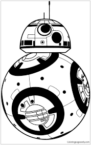 When the force awakened, a new little droid was introduced. Star Wars Bb8 Coloring Pages Cartoons Coloring Pages Coloring Pages For Kids And Adults