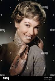 Eva Maria Meineke, deutsche Bühnen- und Filmschauspielerin, Deutschland um  1956. German theatre and movie actress Eva Maria Meineke, Germany around  1956 Stock Photo