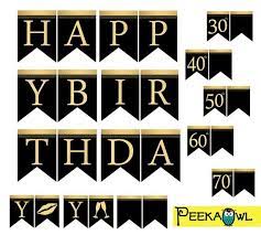5meter happy birthday banner letter party supplies birthday decorations banner party needs. Gold Downloadable Free Printable Happy Birthday Banner Letters Pdf Just Another