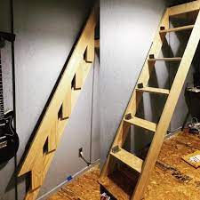 I Ve Been Doing Some Layout Changes At Torbstead Lately Most Notably Adding A Loft Bed More To Come On That Tiny House Stairs House Stairs Retractable Stairs
