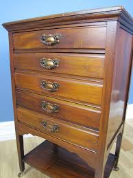 Edwardian 6 Drawer Sheet Music Cabinet Vintage Filing Cabinet Collectors Chest Vintage Filing Cabinet Antique Cabinets Drawer Sheets
