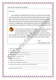 So here we have a free printable pen pal letter. A Letter To A Pen Pal Esl Worksheet By Heyy