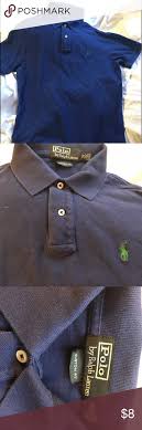 Men S Navy Blue Custom Fit Ralph Lauren Shirt Sz M Ralph Lauren Workout Shirts Shirts