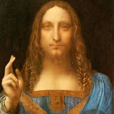 Esta pintura fue vendida por 450 MILLONES de DÓLARES en 2017 en una  subasta. El Salvator Mundi es una pintura atribuida a Leonardo da Vinci,  que muestra a Cristo como el "Salvador