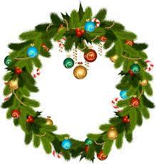 Christmas Wreath And Ornaments Png Clip Art Christmas Wreaths Christmas Images Free Christmas Tree Decorations