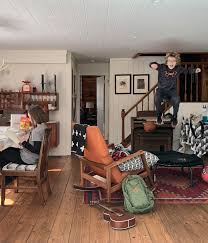 Also of note, this rug is too small for the room, i need to get a left is folded clothes and hanging tops and pants. A Family Aims For A Cozy And Inviting Inn Feel In Their Home Redesign The Boston Globe