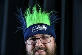 Seahawks fans show their team spirit