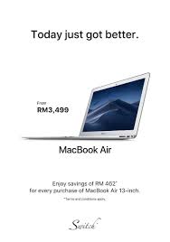 So sánh bỏ so sánh. Dec Macbook Air 13 Inch Now At Rm3 499 Switch