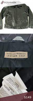 Massimo Rebecchi Italy Leather Coat Leather Coat Clothes Design Mens Flight Jacket