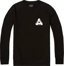 Customize and download your logo right now! Palace Logo Print Black Crewneck Incorporated Style