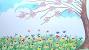 Realistic Flower Garden Drawing