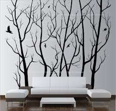 Large Wall Art Decor Vinyl Tree Forest Decal Sticker Choose Size And Color Bird Wall Decals Vinyl Wall Art Wall Art Decor
