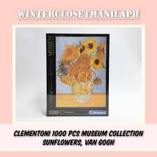 Two of his still life series were focused explicitly on the vibrant yellow blossoms. Clementoni Museum Collection 1000 Pcs Jigsaw Puzzle Sunflowers By Van Gogh Shopee Philippines