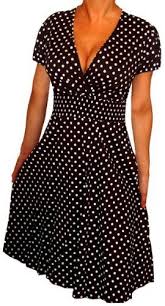 39 99 Amazon Com Funfash Black White Polka Dots Rockabilly Wrap Dress New Plus Size Made In Usa Free Ship Clothing Clothes Daily Dress Fashion