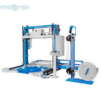 Para materiales de construcción, industria de ladrillos y metales, máquina  automática para envolver paletas, máquina flejadora de paletas