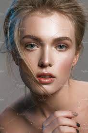 Portrait Of A Girl With Wet Make Up Portrait Beautiful Girl Face Face Photography