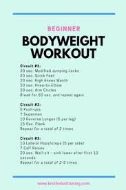 Workout Timetable Bodyweight Workout Beginner Bodyweight Workout At Home Workouts