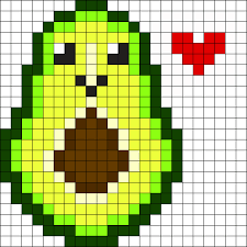 Kawaii Avocado Easy Perler Bead Patterns Pearler Bead Patterns Perler Patterns