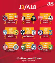 Rol de juego liga mx 2018. Fechas Y Horarios De La Jornada 3 Del Apertura 2018 De La Liga Mx As Mexico