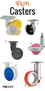 Casters That Will Complement Office Chairs And Furniture Modern Styles And Color To Give You Some Fun 1 Sporty Furniture Wheels Casters Bar Chairs Kitchen