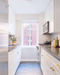 This stainless steel kitchen cabinets video shows examples of. The Top 91 Galley Kitchen Ideas Interior Home And Design