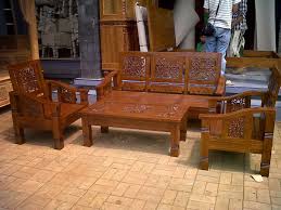 Kursi meja teras taman tamu 1 set bahan besi & rotan: 30 Kursi Ruang Tamu Minimalis Sofa Kayu Jati Beserta Harga
