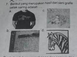 Stensil dilekatkan membentuk kawasan saringan terbuka yang memindahkan dakwat dan bahan cetakan lain yang boleh ditekan melalui saringan sebagai gambar jelas pada sesuatu substrat. Tolong Di Bantu Hasil Dari Seni Grafis Cetak Saring Adalah Brainly Co Id