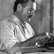 Ernest Hemmingway 1939 Poster by Lloyd Arnold