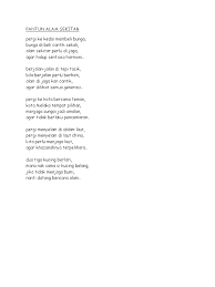 Posted on april 7, 2016 by mizmuni. Pantun Alam Sekitar