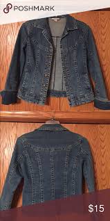 Dress Barn Jean Jacket Excellent Quality Adorable Fitted Jean Jacket Says Size Small But Would Al Dress Barn Jeans Dress With Jean Jacket Dress Barn Dresses