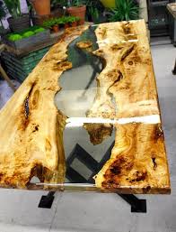 Resin River Dining Table Etsy Wood Resin Table Amazing Resin Resin Furniture