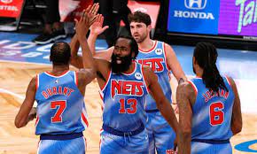 The nets battled through injuries and. No Practice No Problem James Harden Explodes For Triple Double In Nets Debut Nba The Guardian