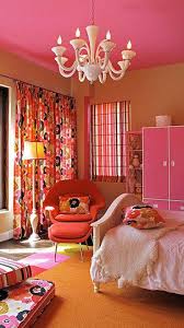 Love The Pink And Orange Combo And Those Curtains Colorful Kids Room Girl Room Small Kids Room