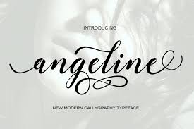 Use plain lucida bright capitals between initial and final calligraphy capitals. Angeline 151278 Calligraphy Font Bundles