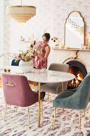 Velvet Elowen Chair In 2020 Velvet Dining Chairs Dining Table Marble Dining Chairs