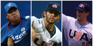 The united states olympic baseball team, freshly devastated, lined up. 11 Major Leaguers Who First Made Their Mark In The Olympics Mlb Com