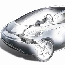 There's still a solid metal steering shaft running from the steering wheel to the steering rack, which steers the tires, but the rest. Electric Power Steering