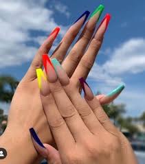 Acrylic toe nails long toenails beautiful toes square nails. Cute Long Nails Images On Favim Com
