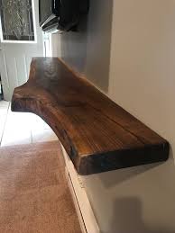 Maybe you would like to learn more about one of these? Live Edge Floating Fireplace Mantels Black Walnut Shelf Entertainment Display Shelf Omni Artis