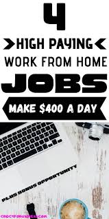 4 Work From Home Jobs 4 Work From Home Jobs Work From Home Jobs Working From Home Work From Home Moms