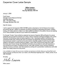 Carpenter Cover Letter Sample Examples Resume Cv Cover Letter Sample Letter Sample Cover Letter For Resume