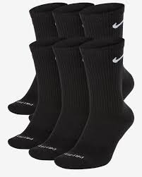 nike everyday plus cushion crew training socks 6 pair