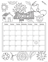 Parents may receive compensation when you click through and purchase from links contained on this website. April School Calendar 2019 Coloring Pages Printable