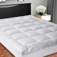 Purchasing a bed topper for your hip pain may be a good investment rather than buying a whole mattress. Amazon Com Sopat Extra Thick Mattress Topper Queen Cooling Mattress Pad Cover Pillow Top Construction 8 21inch Deep Pocket Double Border Down Alternative Fill Breathable Home Kitchen