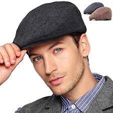 LADYBRO 2 Pack Newsboy Hats for Men Wool Scally Cap Mens Flat Cap Cabbie  Ivy Tweed XXL: Buy Online at Best Price in Egypt