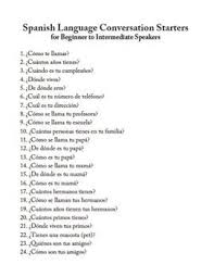 Spanish Language Conversation Starters By Kid World Citizen Teachers Pay Teachers Simple Spanish Words Spanish Conversation Beginner Spanish Lessons