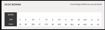 25 Interpretive Geox Shoe Sizes Chart