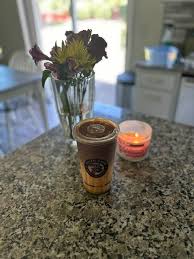 Iced strawberry funnel cake macchiato extra sweet!